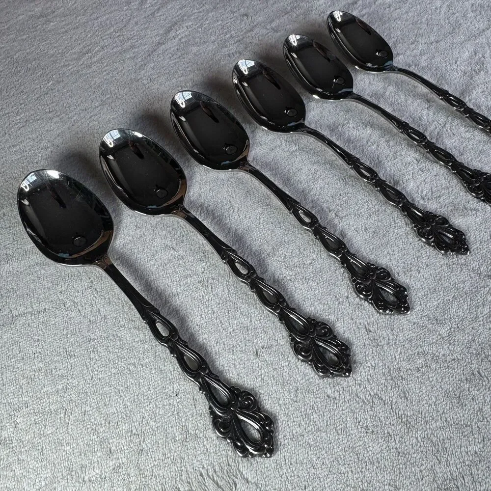 6-VINTAGE ONEIDA CHANDELIER COMMUNITY STAINLESS OVAL PLACE/
